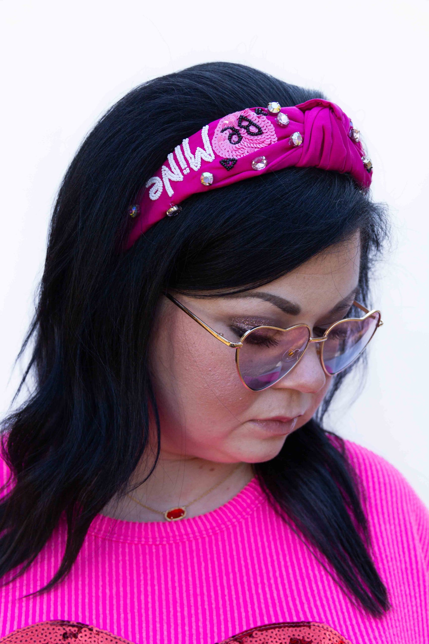 Valentine's Day top knotted embellished headband